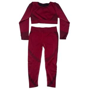 Women's Red Leggings Set